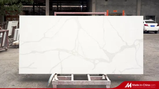 Carrara branco vendas quentes excelente qualidade atacado laje de pedra de quartzo artificial bancadas de cozinha